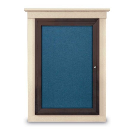 United Visual Products Sliding Glass Door Radius Letterboard, 48"x36", Gold/Grey Vinyl UV9020ACS-GOLD-GREYVL